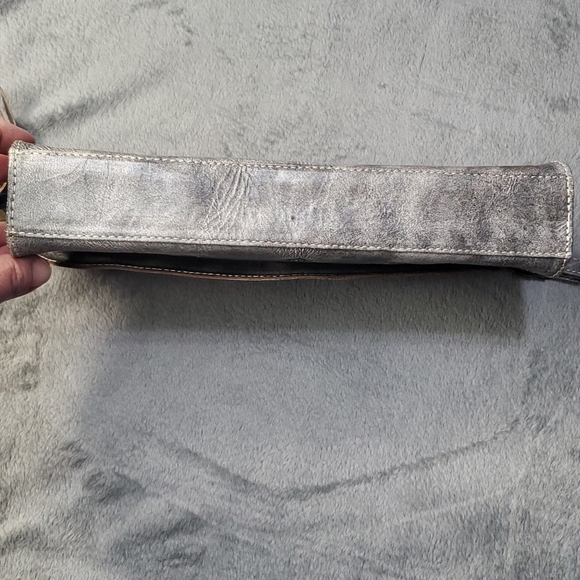 Leaders in Leather Gray Leather Clutch - Picture 3 of 11